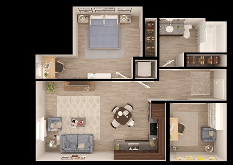 Anthem PDX Apartments C6b Floor Plan